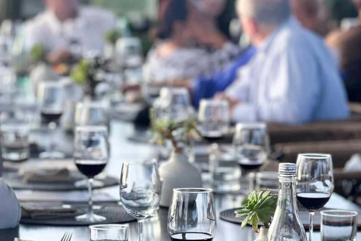 Cena al aire libre